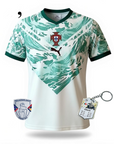 Camisola Seleção Portugal alternativa azul/branca COPA DO MUNDO 2026