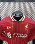Liverpool Player Home Jersey 2024/2025 Long Sleeve