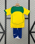 Brazil Away Retro Kids Kit 2004