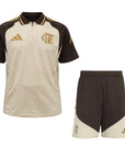 Conjunto Flamengo Treino C/Zíper 26/27 - Bege