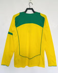 Brazil 2004 I Home Jersey - Brasil Long Sleeve Retro Version