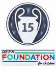 Real Madrid Mbappé 9 Home Fan Jersey 2024/25 Patches UCL UEFA Foundation (Official Printing)