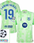Barcelona Third 2024/25 Patches UCL UEFA Foundation (Official Printing)