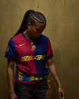 Barcelona Travis Scott Home Fan Jersey 2025/26 Spotify and FC Barcelona Collab With Travis Scott on a Special Cactus Jack