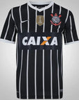 Camisa Retrô Corinthians Reserva 2013 Preta/Branca Masculina