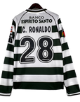 Camisola Sporting Manga Comprida Retro 2001/03 - Modelo Exclusivo!