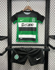 Conjunto Infantil Sporting Principal 2024/25 - ÚLTIMAS UNIDADES! 🔥💚