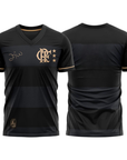 Camisa Flamengo Zico 1981 Preto e Ouro Retrô Masculina