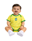 Body Baby Brazil Amarelo/Verde Brasil