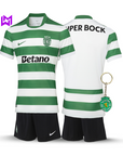 Conjunto Infantil Sporting Principal 2025/26 - LANÇAMENTO! 🔥💚