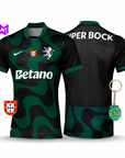 Camisola Sporting Alternativa Preta 2025/26 - LANÇAMENTO! 🔥💚