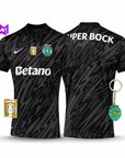 Camisola Sporting Guarda-Redes Preta 2025/26 - ÚLTIMAS UNIDADES! 🔥💚