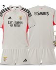 Conjunto Infantil Benfica Alternativa Bege 2025/26 - ÚLTIMAS UNIDADES