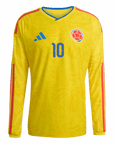 James Rodriguez Long Sleeve Colombia Home - Fan Version World Cup 2026