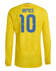 James Rodriguez Long Sleeve Colombia Home - Fan Version World Cup 2026