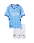 Kids Manchester City Home Kit 2024/2025 - White Blue