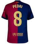 Barcelona Home 2024/25 Patches UCL UEFA Foundation (Official Printing)