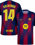 Barcelona Home Rashford 14 Home Fan Jersey 2025/26