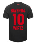Bayer 04 Leverkusen Wirtz 10 Home Fan Jersey 2023/24 Patches UCL UEFA Foundation (Official Printing)