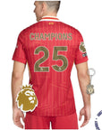 Liverpool Home Jersey 2024/2025 - CHAMPIONS 24/25 & Gold Trophy