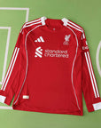 Liverpool Home Player Jersey 2025/26 - Long Sleeve