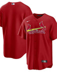 Jersey MLB St. Louis Cardinals Alternate Torcedor Masculina Vermelha