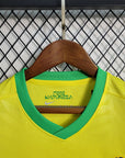 Brazil Home Retro Kids Kit 2023/24