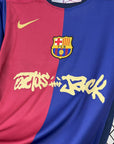 Barcelona Travis Scott Home Fan Jersey 2025/26 Spotify and FC Barcelona Collab With Travis Scott on a Special Cactus Jack
