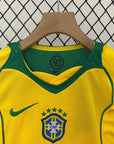 Brazil Away Retro Kids Kit 2004