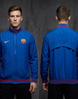 2026 Barcelona Blue Jacket Windbreaker