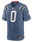 Christian Gonzalez New England Patriots 2025 Rivalries Collection Game Jersey - NFL Storm Blue