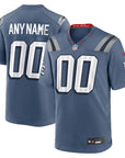 New England Patriots 2025 Rivalries Collection Custom Game Jersey - Storm Blue