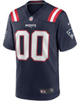 New England Patriots Game Home Jersey - Navy - Custom NFL