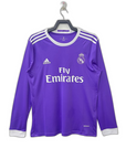 Real Madrid 16/17 II Away Jersey - Long Sleeve Retro Version
