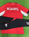 Conjunto benfica calça e camisola vermelha 2025/26 - LANÇAMENTO