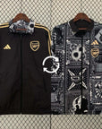 Arsenal 23/24 Windbreaker Reversible Black and Black