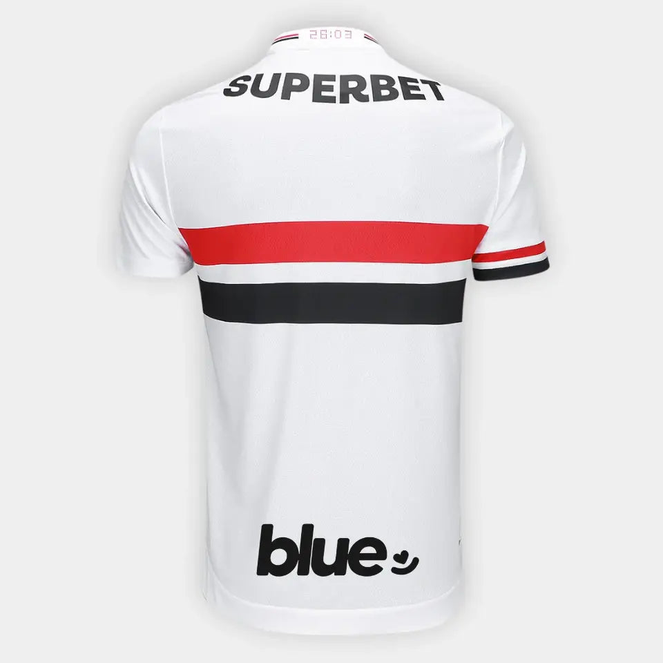 Camisa New Balance São Paulo 2025/26 I Jogador Authentic Player [Slim Fit] Player [Slim Fit] Player [Slim Fit] Com Patrocínios [Slim Fit]