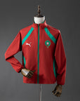 Morocco 2026 Reversible Jacket Windbreaker - Red & Green
