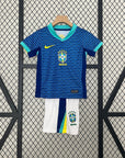 Brazil Away Retro Kids Kit 2024