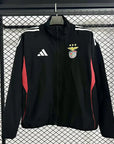 Casaco preto e vermelho 2025/26 fecho completo Benfica