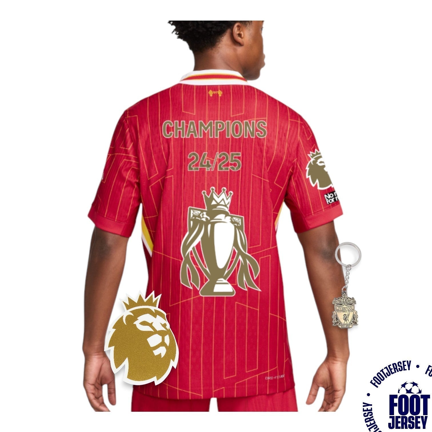Liverpool Woman Jersey 2024/2025 - CHAMPIONS 24/25 &amp; Gold Trophy