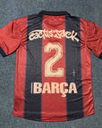 CJ x  x Barcelona Retro 2000/01 Home Skeleton jersey