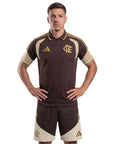 Conjunto Flamengo Treino C/Zíper 26/27 - Marrom