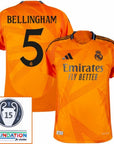 Real Madrid Away Fan Jersey 2024/25 Patches UCL UEFA Foundation (Official Printing)