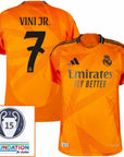 Real Madrid Away Fan Jersey 2024/25 Patches UCL UEFA Foundation (Official Printing)