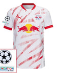 RB Leipzig Fan Jersey Home 2024/25 Patches UCL UEFA Foundation (Official Printing)