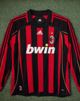 AC Milan 06/07 I Home Jersey - Long Sleeve Retro Version