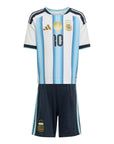 Kids Kit Argentina Home Messi 10 Fan Jersey Shirt 2026 World Cup
