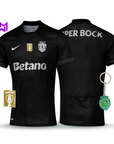 Camisola Sporting Away Preta 2025/26 - LANÇAMENTO! 🔥💚