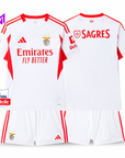 Conjunto Infantil Benfica Alternativa Branca 2025/26 - ÚLTIMAS UNIDADES! 🔥🦅